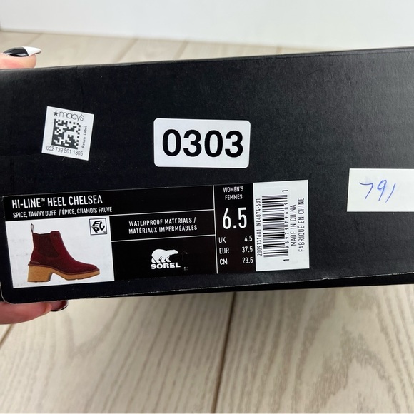 Sorel Women's Hi-Line Heel Chelsea Boots US6.5 Spice, Tawny Buff $190 - Picture 8 of 11